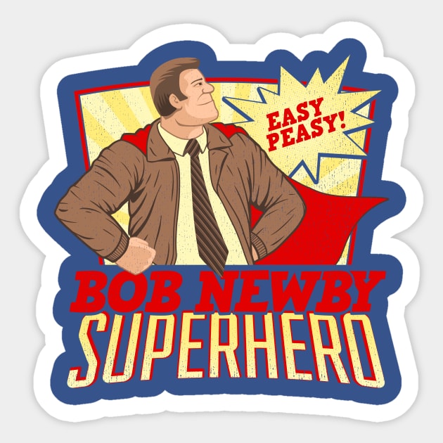 Bob Newby: Superhero Sticker by CoryFreemanDesign